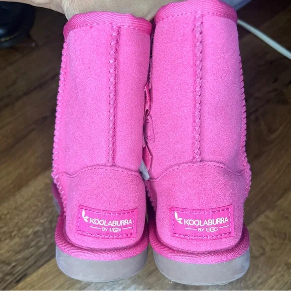 Koolaburra by UGG Girls' Victoria Short Boot - Fandango Pink size US 10 - Picture 3 of 5